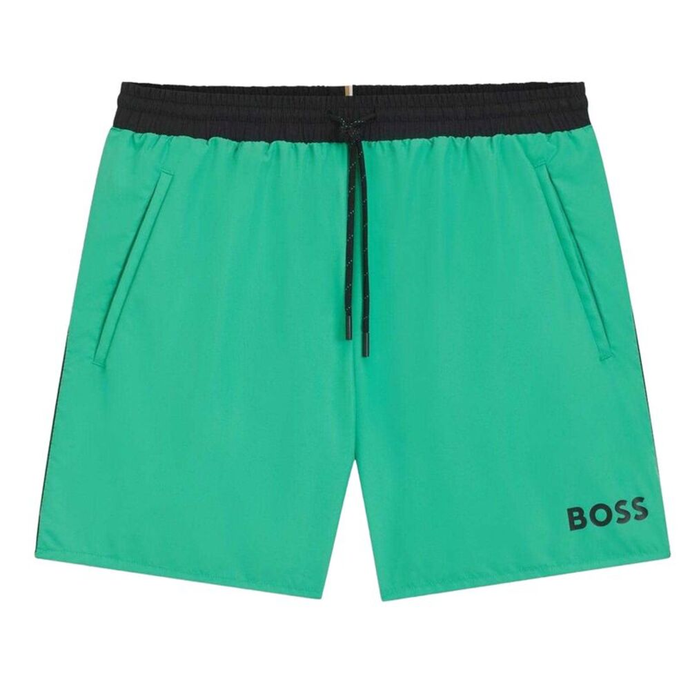 Boss Mens Starfish Swim Shorts / Bright Green